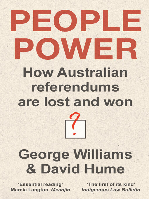 Title details for People Power by George Williams - Available